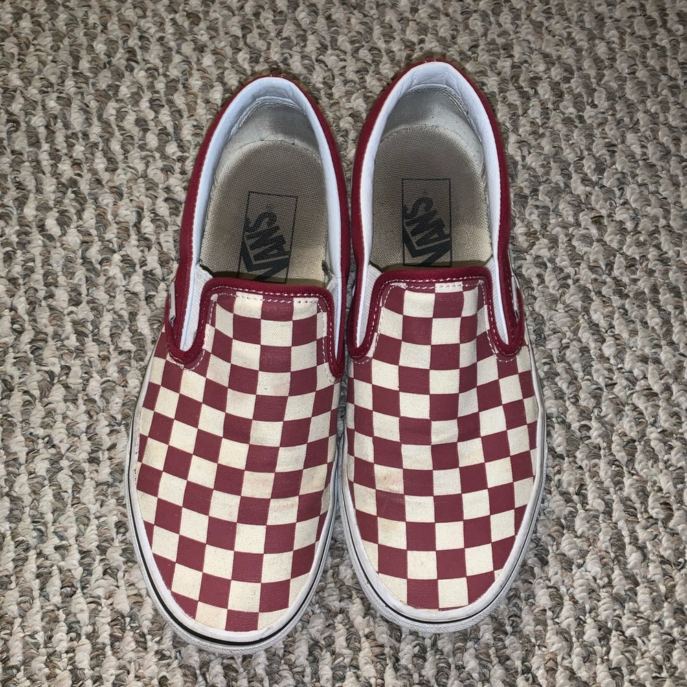 Red Checkered Vans